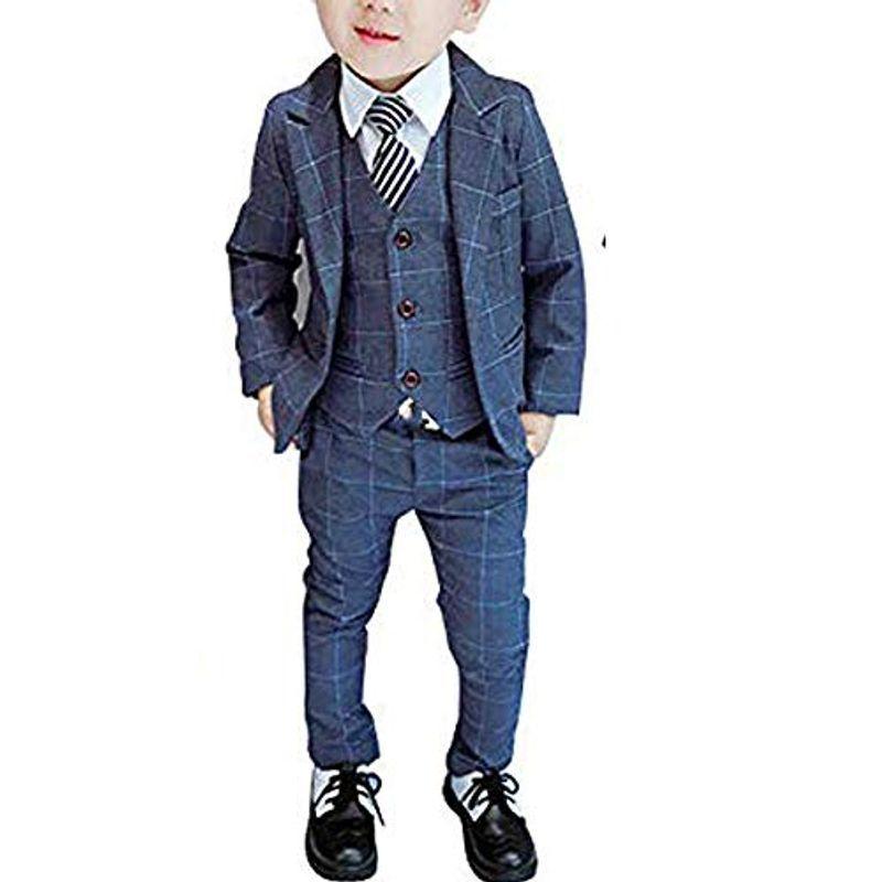 超爆安 スーツセット 子供服 キッズスーツ 男の子フォーマルスーツ 4点セット 入学 かっこいい おしゃれ 蝶ネクタイ ジャケット ベスト ズボン 子ども用ファッション小物 Oyostate Gov Ng