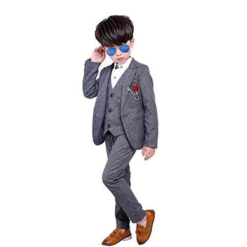 新しい 蝶ネクタイ ジャケット ベスト ズボン 4点セット スーツセット 子供服 キッズスーツ 男の子フォーマルスーツ おしゃれ 入学 かっこいい 子ども用ファッション小物 Icmcmasjid Org
