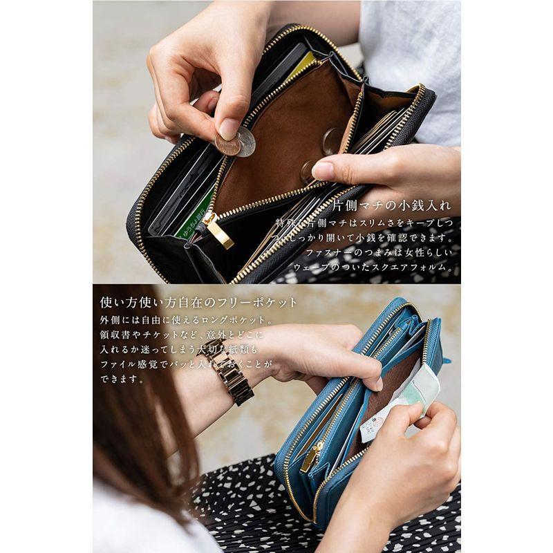 売れ筋日本 Mura イタリアンレザー 財布 帽子 ファッション小物 シュリンクレザー 財布 財布 レディース イタリアンレザー 長財布 本革 スキミング防止 オレンジ お得商品