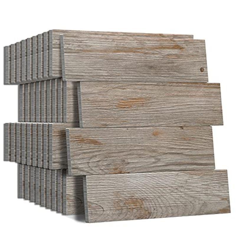 Apsoonsell 木目調シール 壁紙 貼ってはがせる 壁 タイルシール 簡単貼付 床 防水 立体 内装 10枚 耐熱 貼ってはがせる フロアタイル Diy 木目