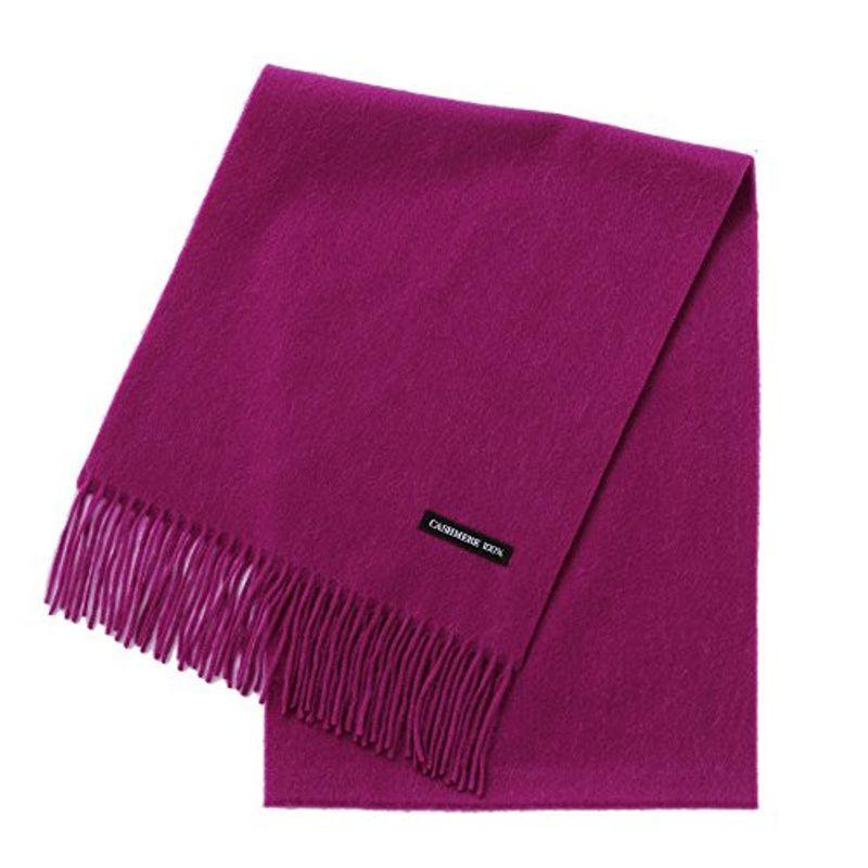 正規品販売 ピュア バイヤー Buyer カシミヤ レッドパープル 大判 厚手 無地 レディース カシミア 全色 メンズ マフラー 100 財布 帽子 ファッション小物