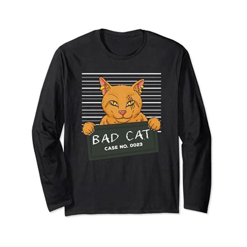 定番 おかしないたずら猫の飼い主 長袖Tシャツ 半袖 - edudepart.com