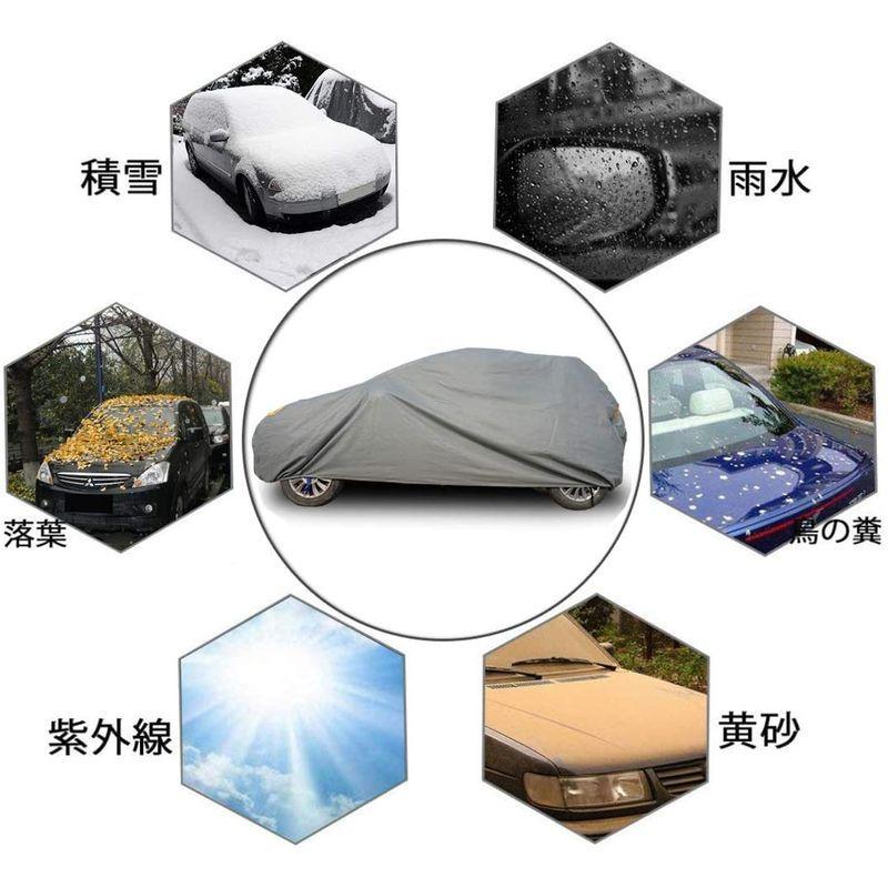 ボディーカバー 裏起毛 4層構造 不織布 車カバー 台風 防水防雪防塵防輻射紫外線 四季対応 カーカバー 小型自動車 Suv車 対応 40 Enigma 通販 Yahoo ショッピング