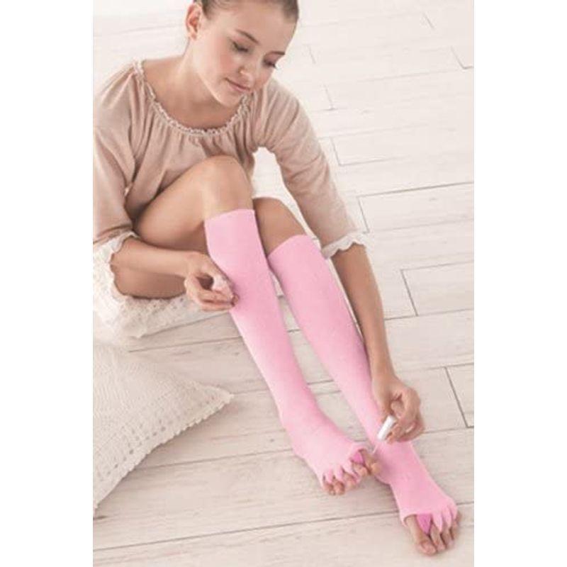 数量限定価格 スリムウォーク 足指セラピー Socks Open Toe Split ブラック ピンク Slimwalk S Mサイズ ロングタイプ 冬用 半袖 Binghamtonhots Com
