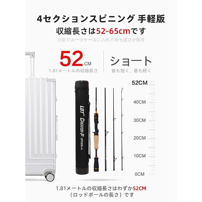 週間特売 のldt 釣り竿 エギングロッド 釣り スピニングロッド ガンハンドル 超軽量 携帯便利 1 81m 1 98m 2 21m エギングロッド ガンハンドル バスロッド 万能竿 008 Enigma 購入値下