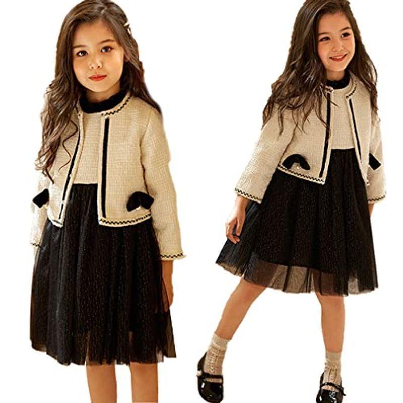 Iozo 卒園式 スーツ 女の子 入学式 ワンピース 子供スーツ女の子 フォーマル 卒業式 2点セッ 21秋冬新作