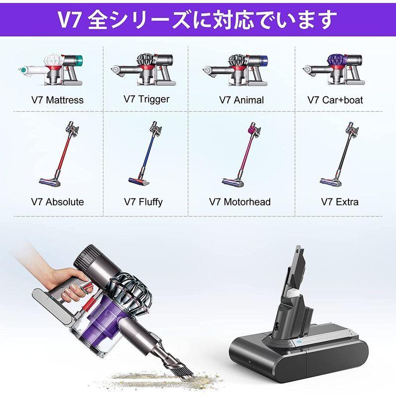 YABER ダイソンV7バッテリー プレフィルター ポストモーターフィルター ネジ3個 4000mAh 大容量 Dyson V7 Fluff :20220323202640-01267:Enigma - 通販 - YABER ダイソンV7バッテリー プレフィルター ポストモーターフィルター ネジ3個 4000mAh 大容量 Dyson V7 Fluff :20220323202640-01267:Enigma - 通販 -