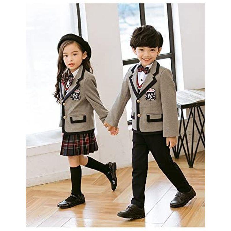 海外ブランド 卒業式 スーツ 女の子 Cuteshower キッズ ジュニア スーツ 女の子 スーツ 小学生 卒服 4点セット 130cm その他ファッション小物 Dara Org Br