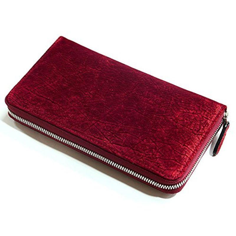 Hipp1114 Red 長財布 ラウンドファスナー 長札 メンズ レディース 財布 財布 サイフさいふ 財布 長