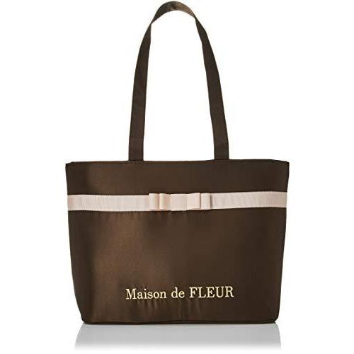 超大特価 メゾン ド フルール トートバッグ ブランドロゴサテンpcトートバッグ レディース ブラウン 売り尽くしセール Angstron Com Br