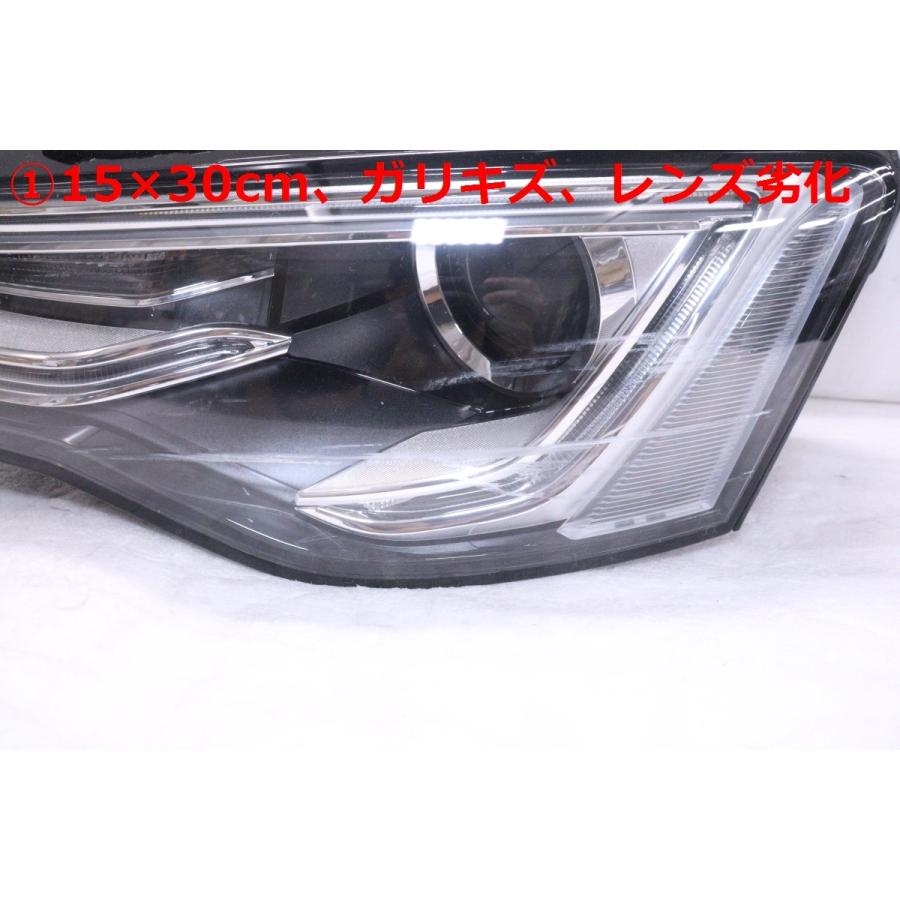 30-251☆後期 HID 8T AUDI A5☆左ヘッドライト 8T0 941 005 D 黒無塗装