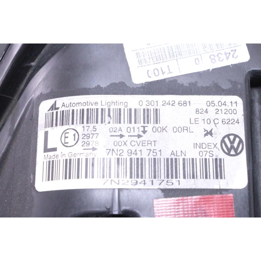 33-236☆前期 7N シャラン VW☆左ヘッドライト 7N2 941 751 ブラック