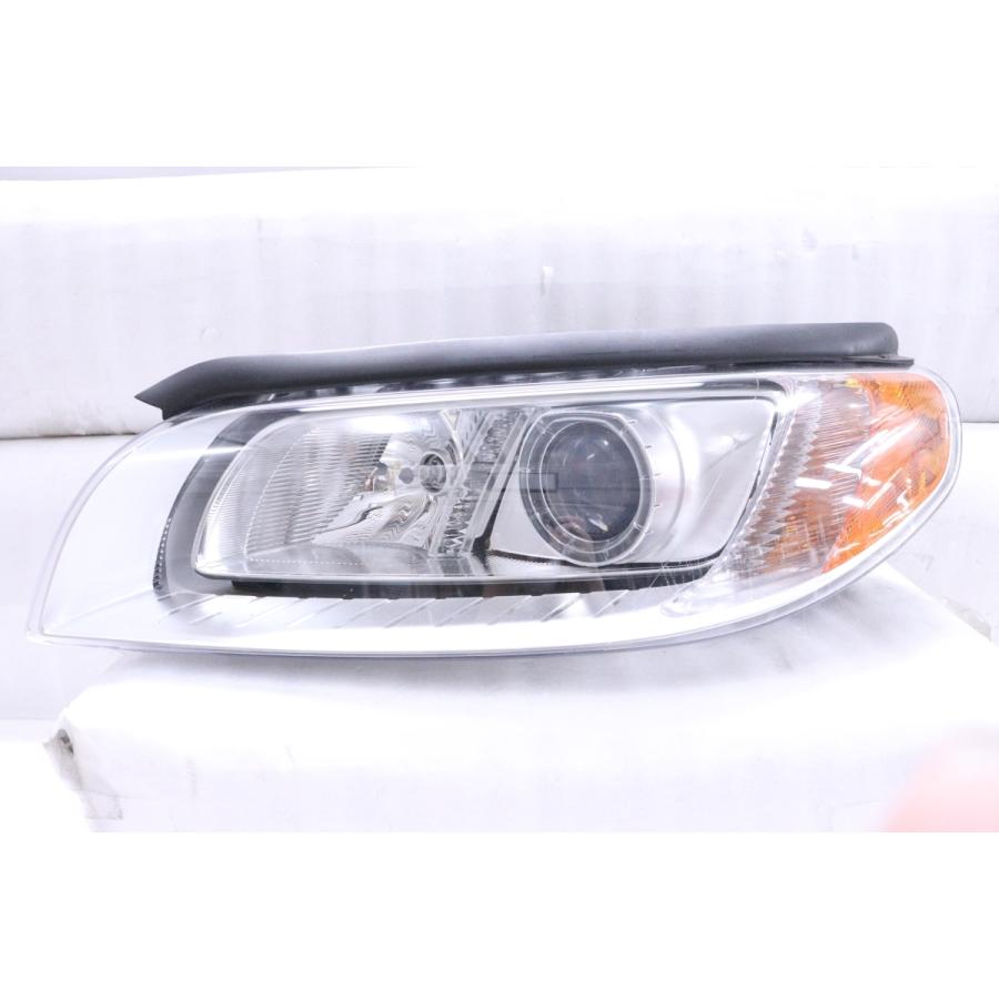 33-40☆HID BB ボルボV70☆左ヘッドライト 31214349 メッキ 純正 Volvo 