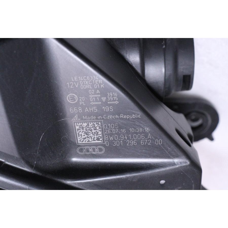 33-52☆HID 8W アウディA4☆右ヘッドライト 8W0.941.006.A メッキ 純正