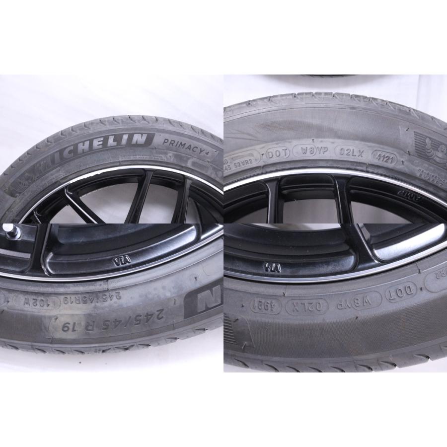 36-1520☆値下 LEONIS ハリアー等 タイヤホイールセット 2本 245/45R19 