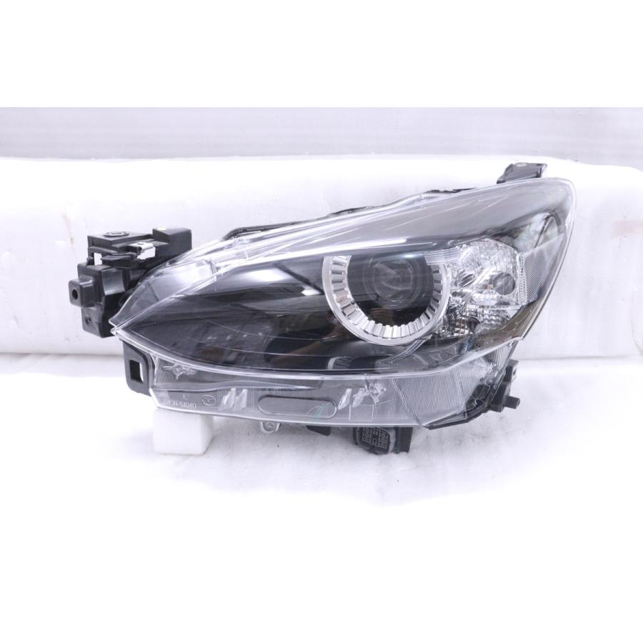 36-2111☆美品☆LED DJ5FS MAZDA2☆左ヘッドライト KOITO 100-8N018 打 