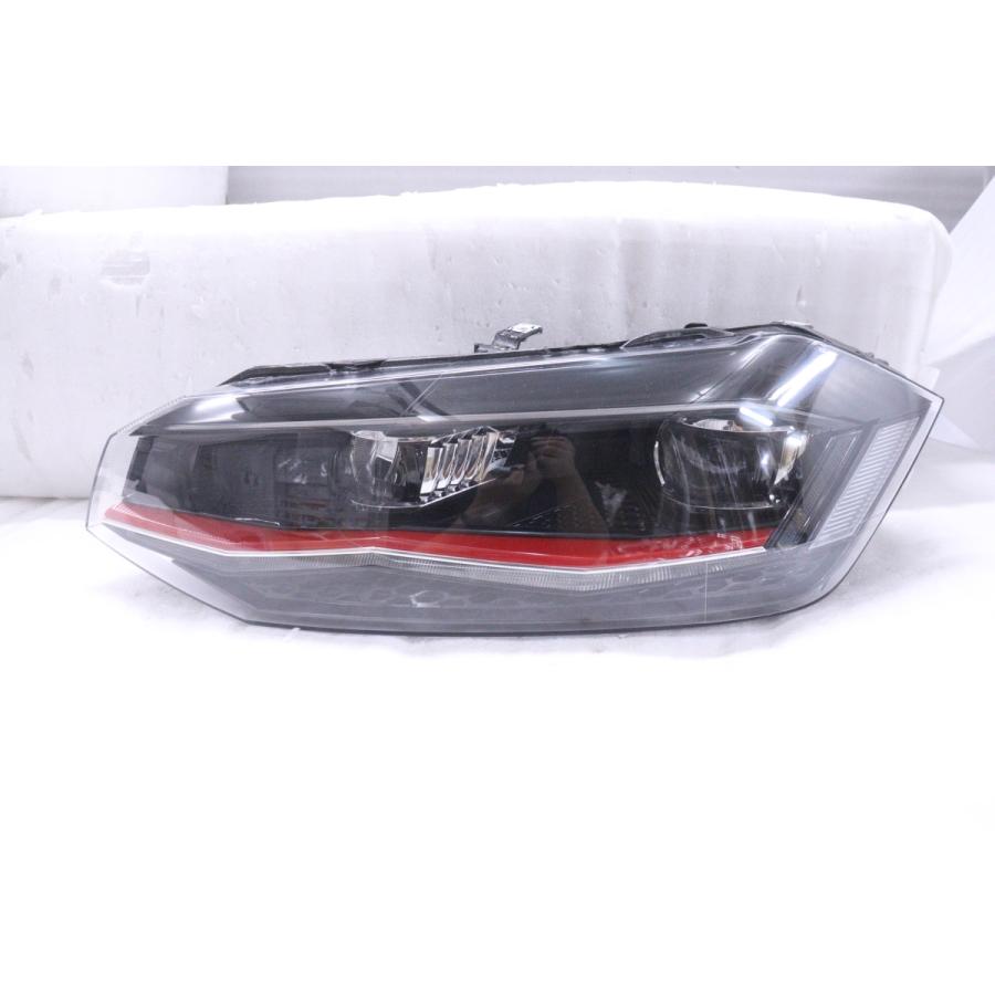 37-911☆美品☆LED AWCHZ VW ポロ☆左ヘッドライト 2G2 941 035 J