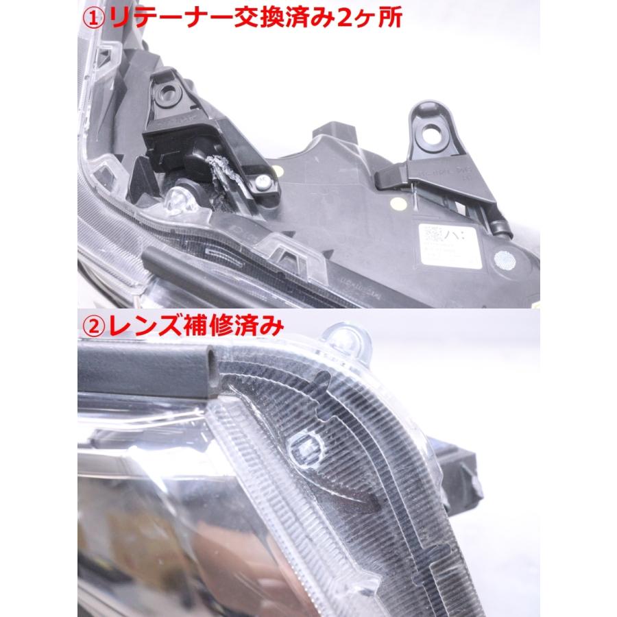 3X-468☆後期 LED AGH30W アルファード☆右ヘッドライト 3眼 AHS付