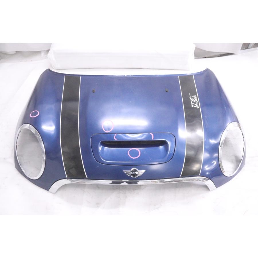41-2047☆値下 ダクト有☆R55 ミニ ボンネット モール付 ブルー 補修用