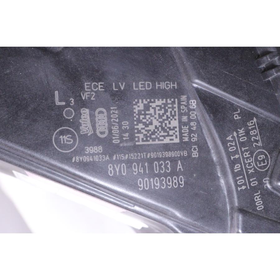 46-728☆極上品☆LED 8Y アウディ A3☆左ヘッドライト 8Y0 941 033 A