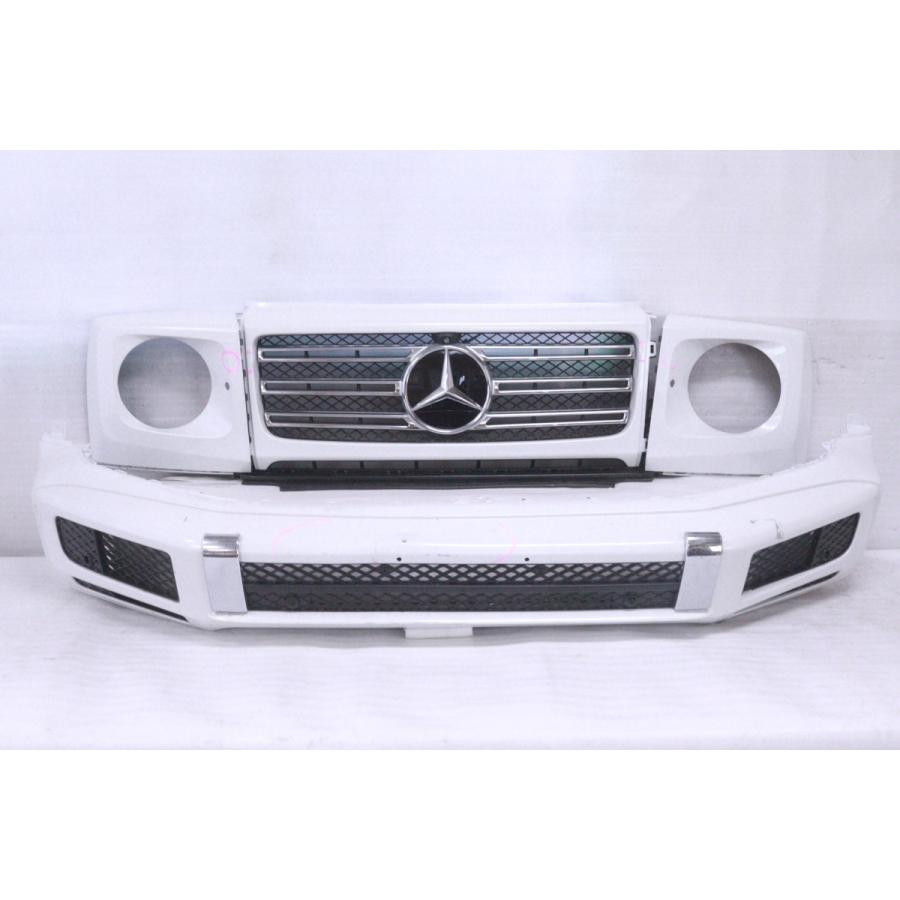 48-577☆カメラ付 W463 ベンツGクラス フロントバンパー グリル付☆A  