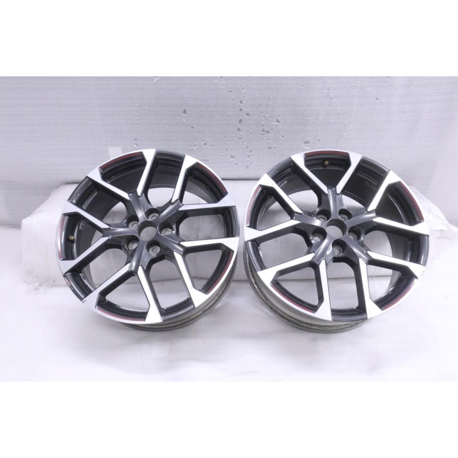 49-312☆純正 ZVW52 プリウスPHV GR SPORT ホイール2本 18×7.5J ＋50 5 