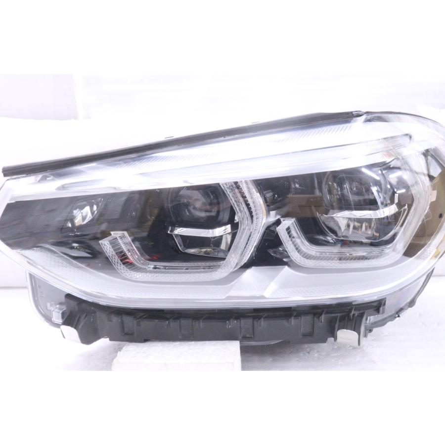 4X-1636☆前期 LED G01 BMW X3☆左ヘッドライト 8739655-03 ブラック