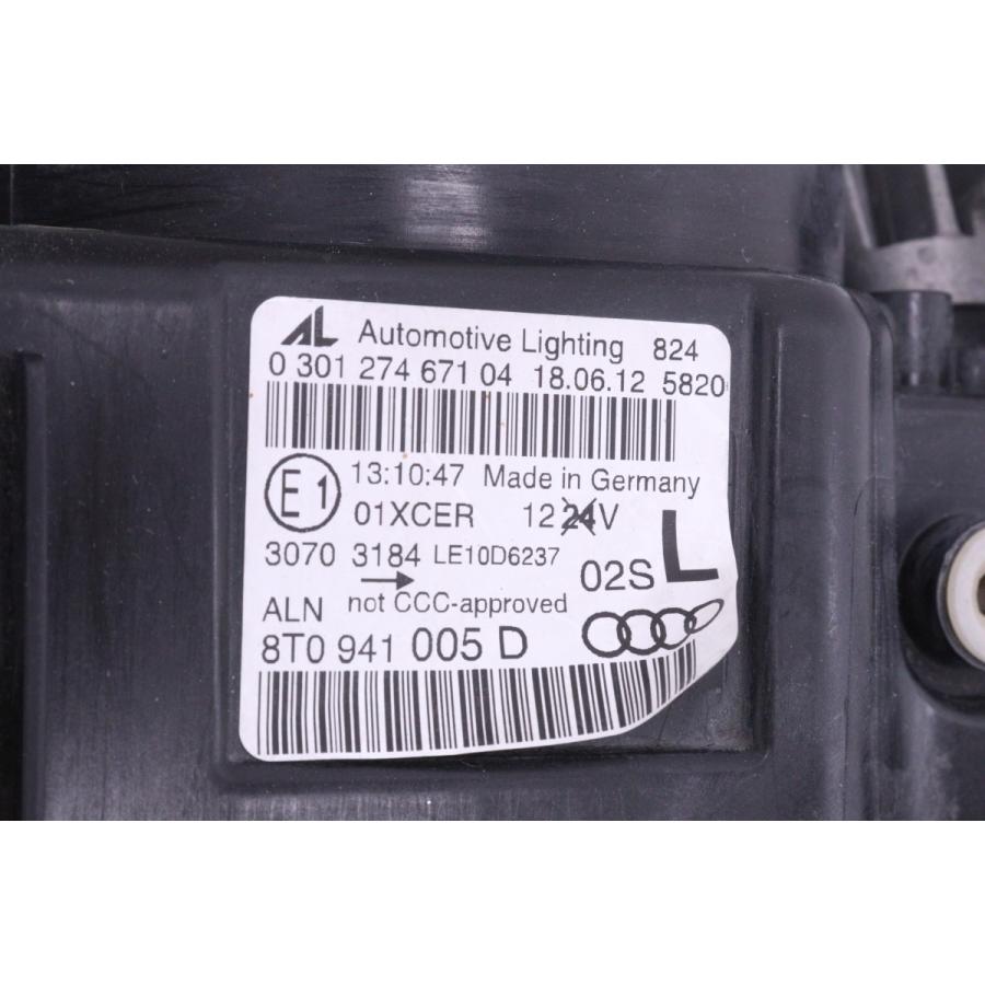 56-144☆HID 8T アウディ A5☆左ヘッドライト 8T0 941 005 T ブラック