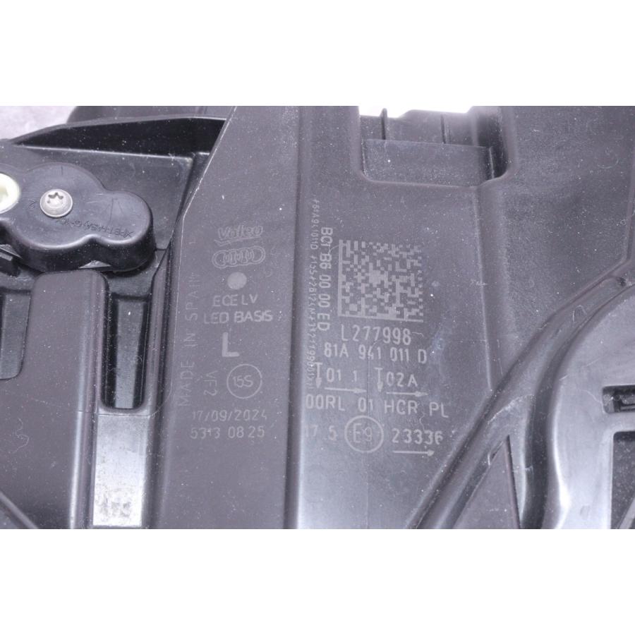 58-2086★美品★LED GACHZ アウディ Q2★左ヘッドライト 81A 941 011 D ブラック 純正★AUDI (DM)