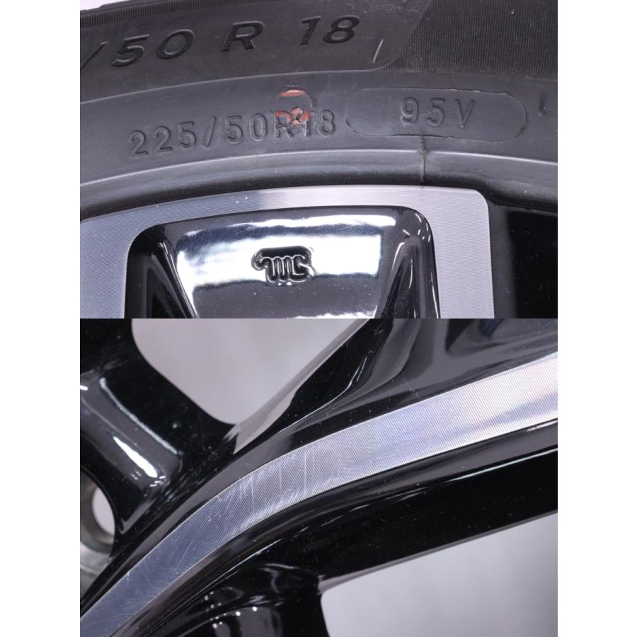 61-199☆美品☆225/50R18 RV5 ヴェゼルeHEV タイヤホイールセット1本 