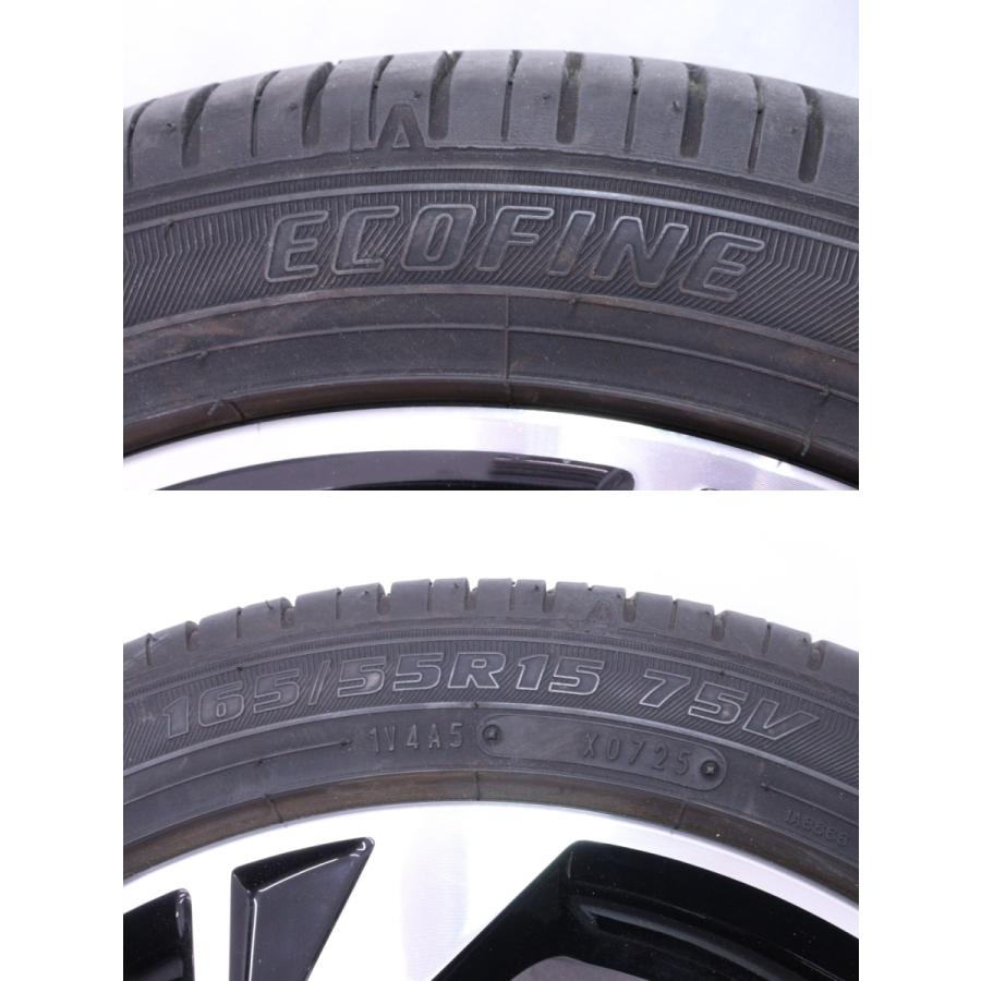 66-552☆純正 LA650S タント タイヤホイールセット1本 15×4.5J +45 4穴 
