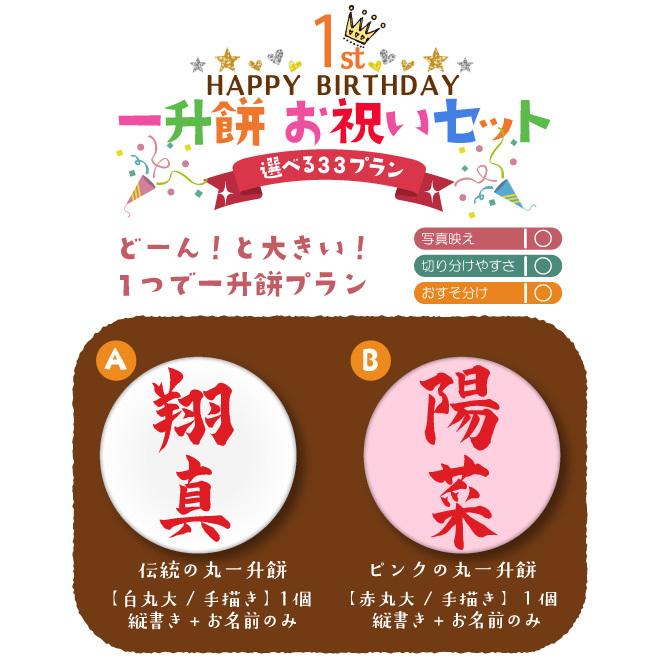 一升餅 選べる名入れの文字色 小分け 一歳 誕生日 お祝い セット 米 重さ 一生餅 背負い餅 風呂敷 踏み餅 祝い餅 選び取り 命名書｜enishiya0212｜05