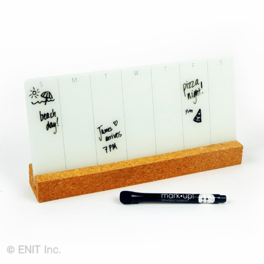 ヴィンテージ　アメリカ製　コルクボード　インディアン ホワイトボード コルクボード おしゃれ 卓上 ガラス製 週予定表