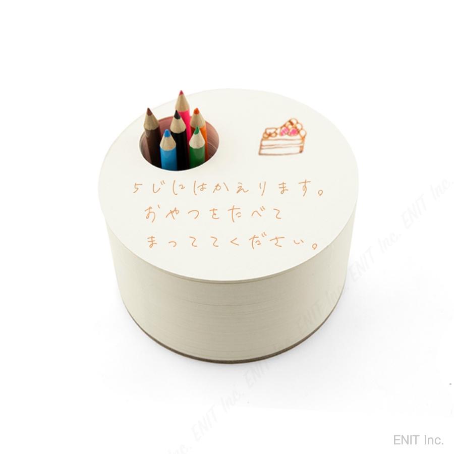 スケッチブック デッサン お絵描き メモ帳 伝言板 おしゃれ 色鉛筆 6本