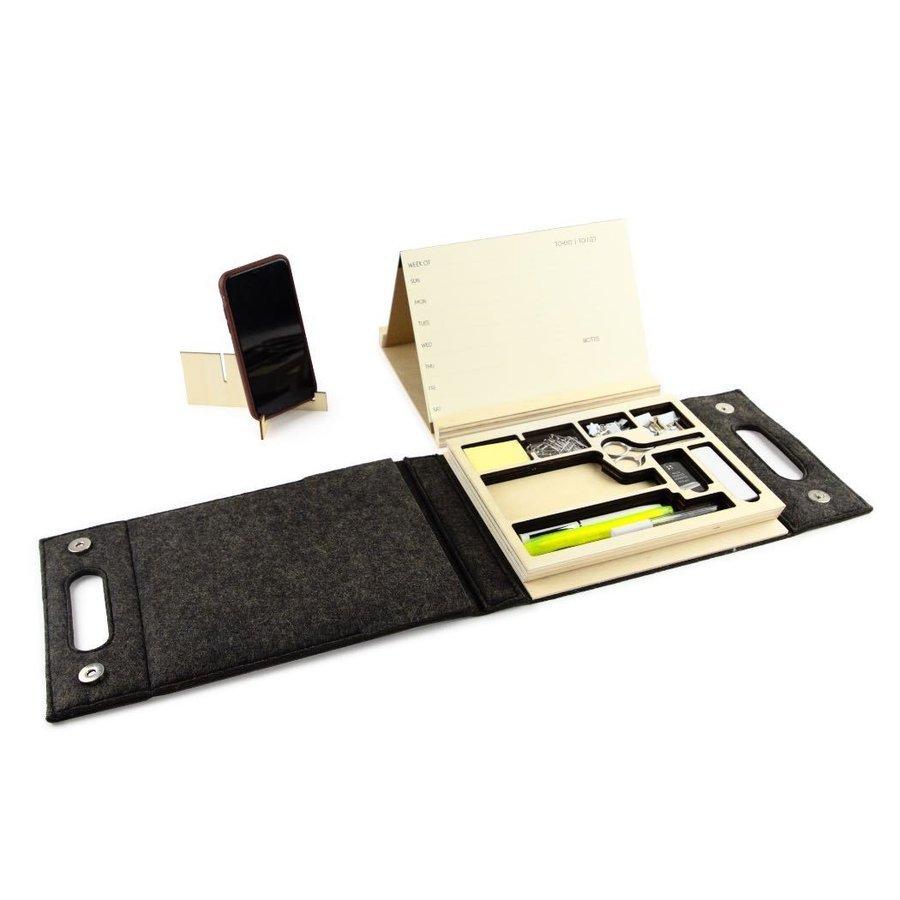 事務用品 文具 収納ケース おしゃれ 木製 ポータブル オフィス ギフト