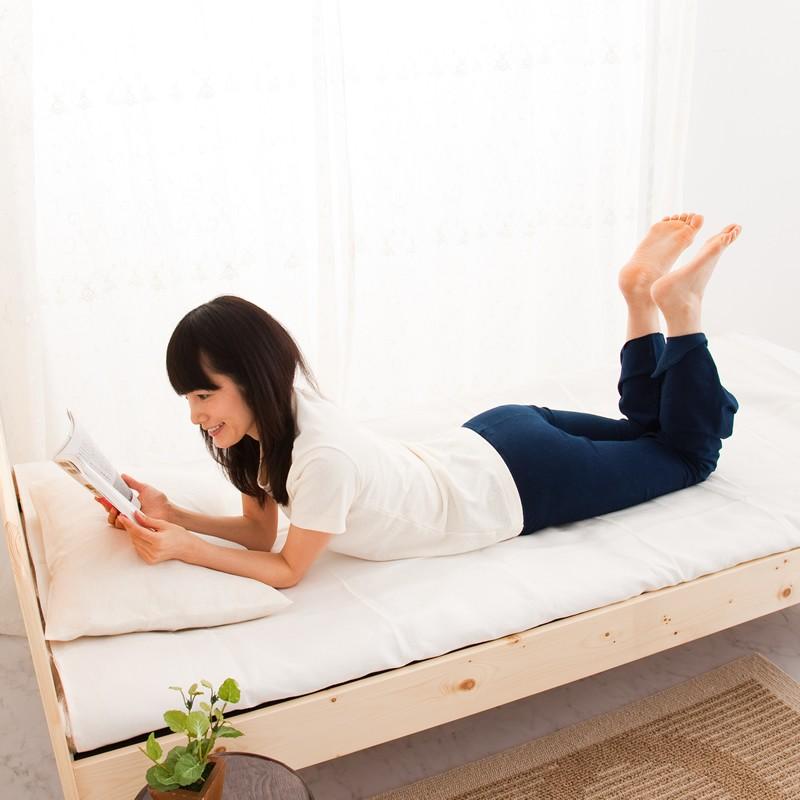 オーガニックヘンプ（麻）シーツベッドパッド型シングル 日本製 送料