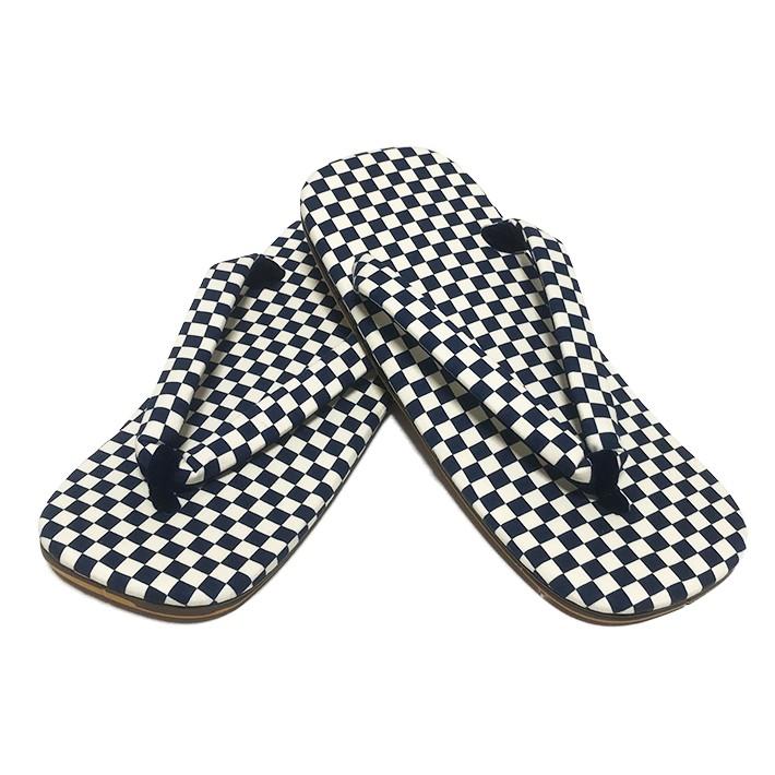 市松模様 雪駄 合成皮革底 LL（27cm） 日本製 男性 メンズ 和柄 和装 浴衣 着物 甚平 作務衣 祭 花火 温泉 コスプレ【メール便指定時送料無料】 |  | 01