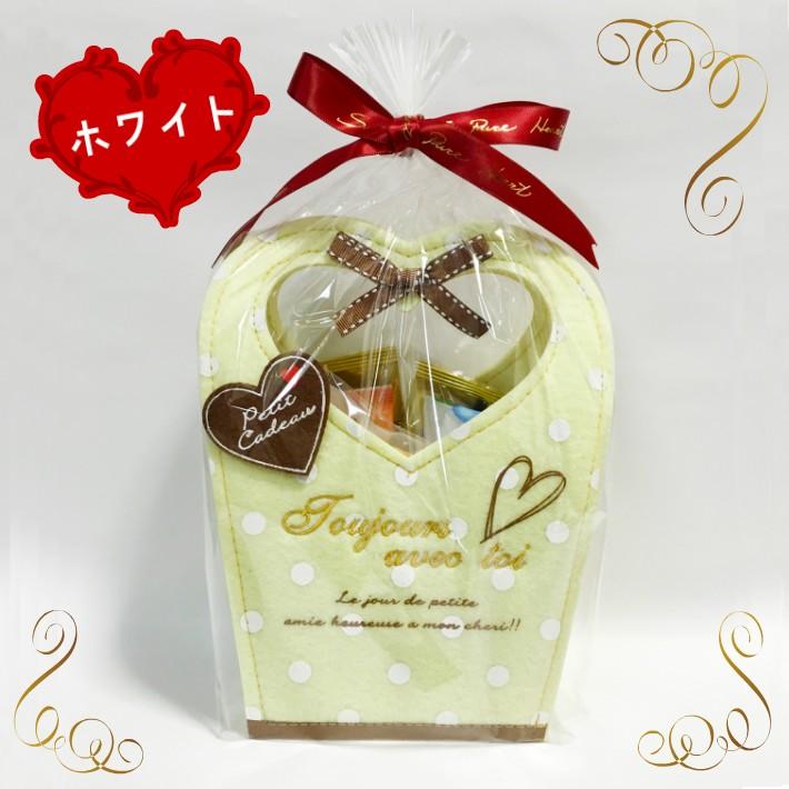 送料無料 可愛いドットハートフェルトバッグ お菓子詰め合わせ 選べる2種 レッド ホワイト Sweets Enjoin Yahoo ショップ 通販 Yahoo ショッピング