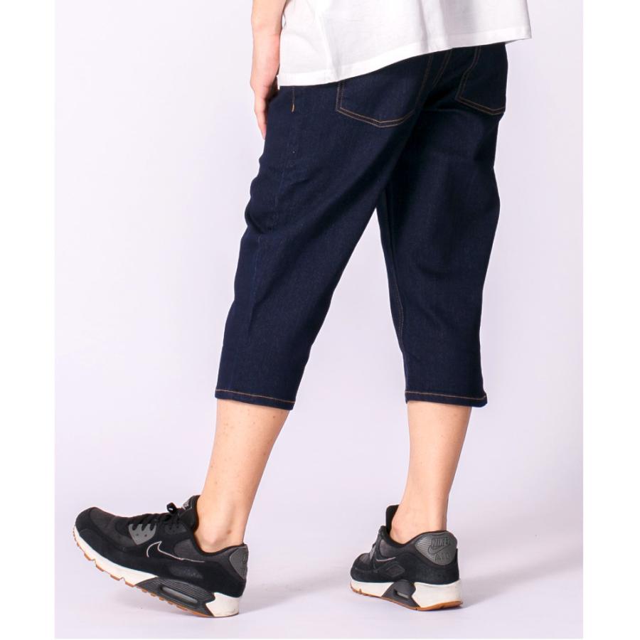 クロップドパンツ メンズ 冷感デニム 大きいサイズ 2L 3L XL XXL 冷感