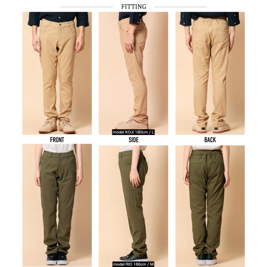 裏起毛 バックシャーリング ストレッチパンツ チノパン メンズ 裏起毛 バックシャーリング ストレッチパンツ チノパン メンズ