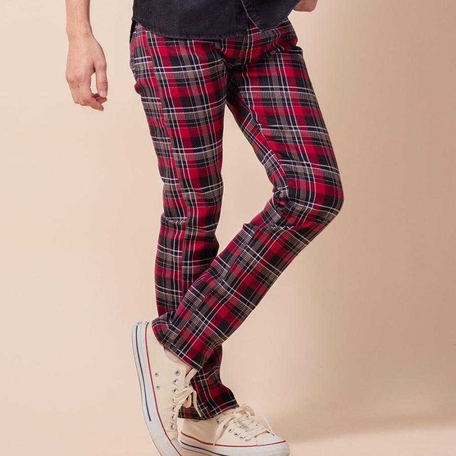 チェックパンツ メンズ チェック 送料無料 パンツ スリム ストレート スキニー ストレッチ レッドチェック グリーンチェック ギンガムチェック 春 春服 S M L Ne 15c Enjouemen 通販 Yahoo ショッピング