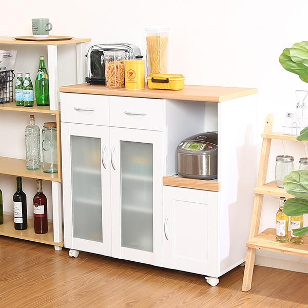 キッチンカウンター レンジ台 幅90 食器棚 キッチン 収納 サージュ キッチン収納 キッチンカウンター 幅90cm サージュ カウンターテーブル