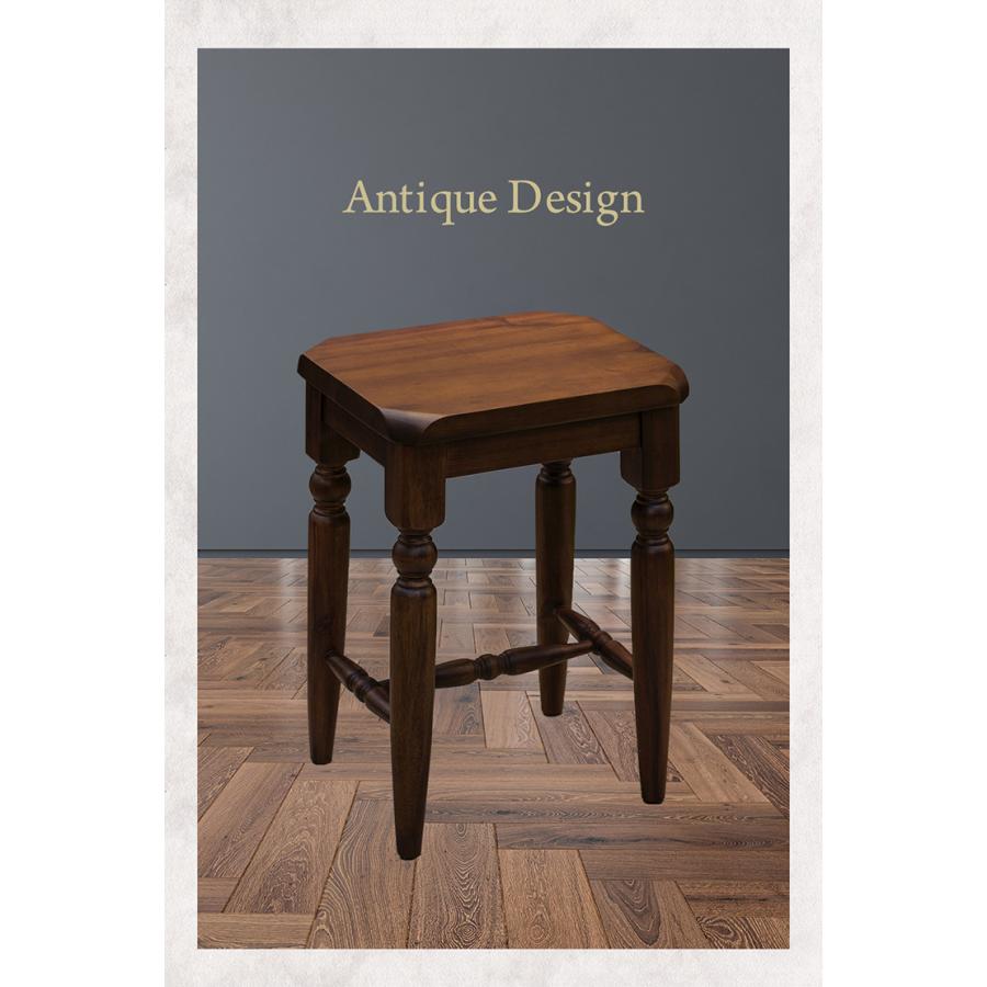 バーチェア スツール 背なしチェア 木製 四角 角型スツール アカシア