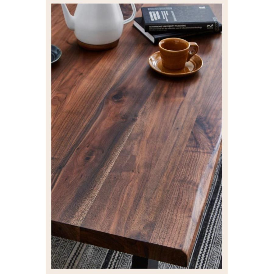 センターテーブル 幅150cm 木製 木目調 テーブル ウォールナット なぐり加工 無垢材 リビング ローテーブル かっこいい 重厚感｜enjoy-home｜07