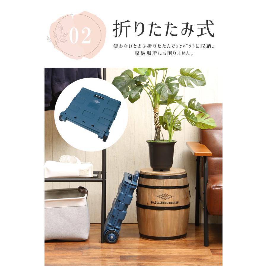 【ほぼ未使用】キャリーカート 折りたたみ式 買い物カート 荷物運び キャリーカート 折りたたみ式 フォールディング キャリーボックス 大