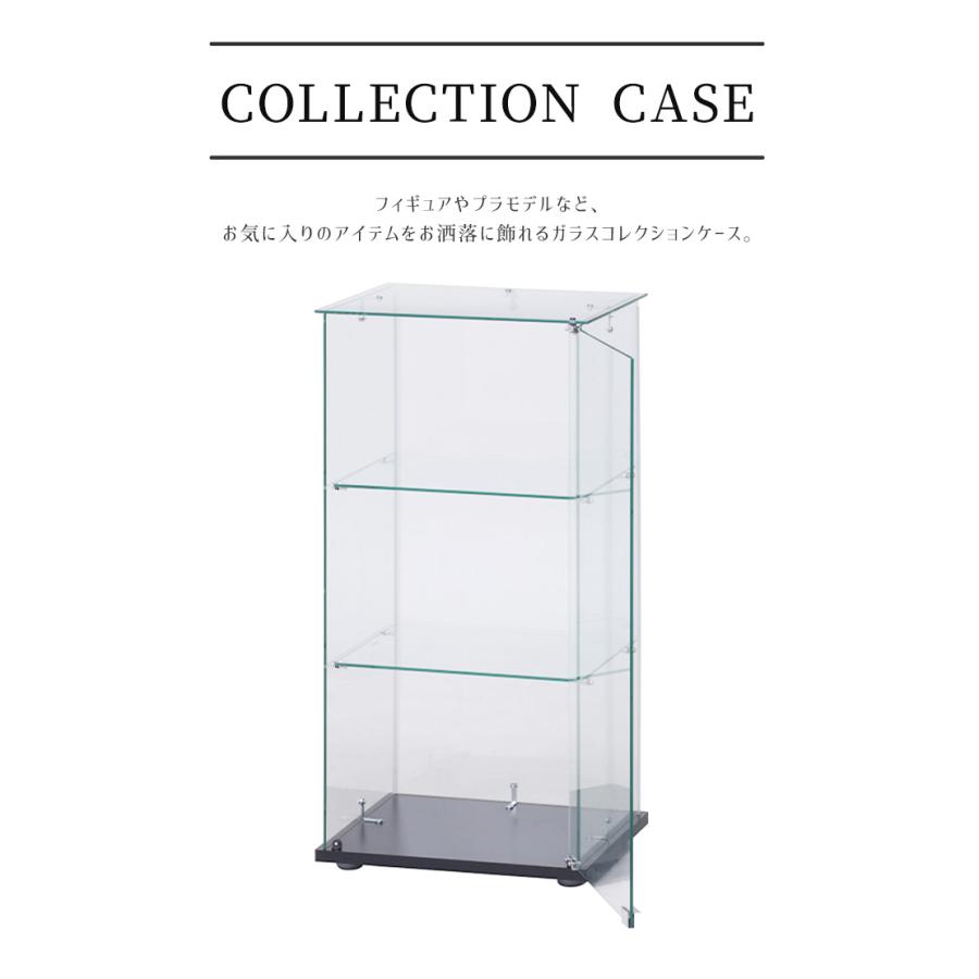 ガラスケース コレクションケース コレクションボード 3段 高さ85cm ディスプレイ棚 収納 4面クリア インテリア コレクション 飾り棚｜enjoy-home｜04