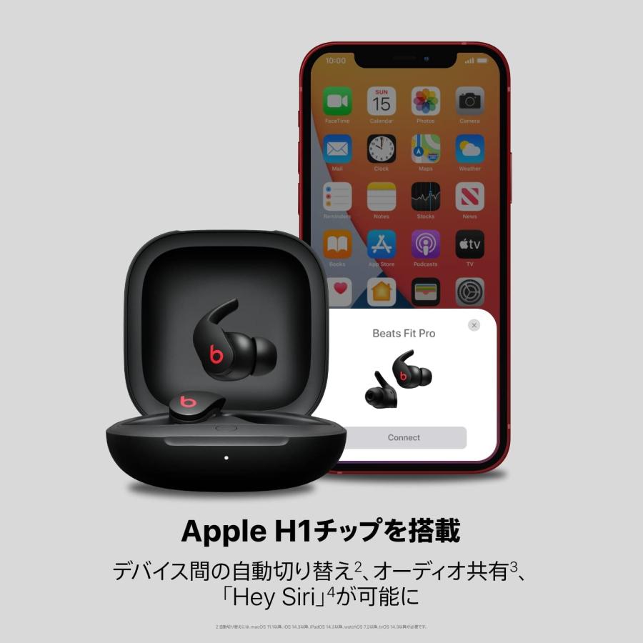Beats Fit Pro アクティブノイズキャンセリング、IPX4等級、耐汗仕様イヤフォン、AppleデバイスおよびAndroidデバイスに対応 Fit Pro IPX4等級 by dr