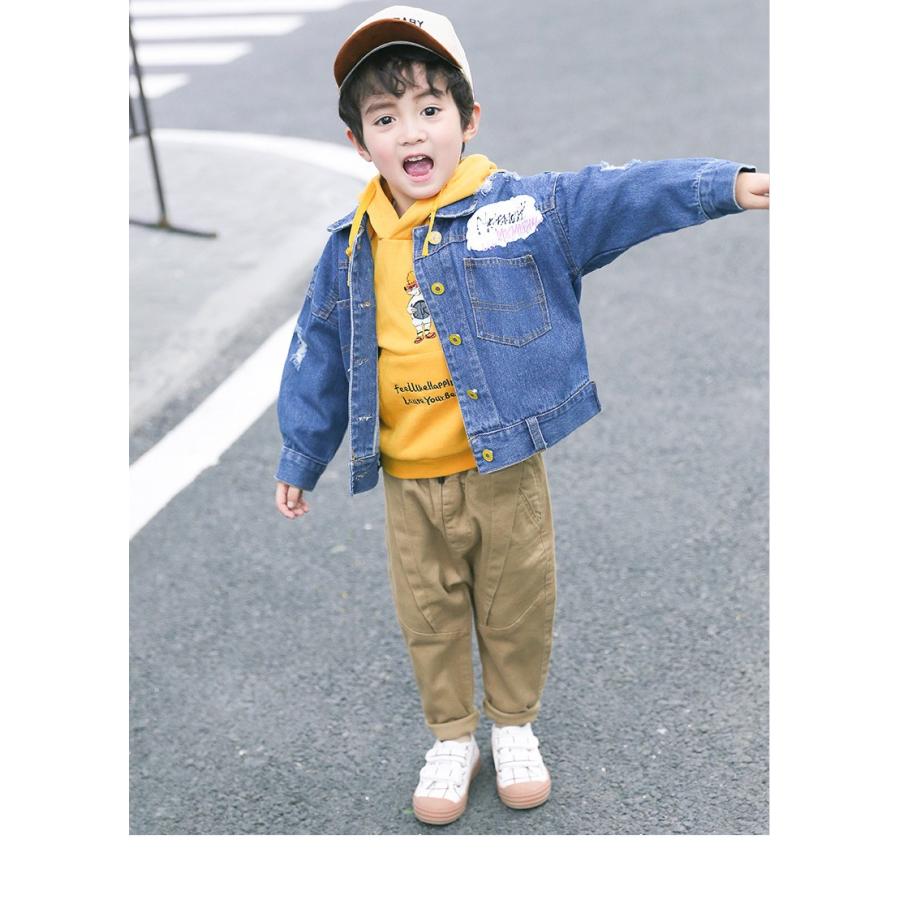 春秋新作 韓国ファッション 韓国子供服 男の子 カウボーイ 長袖 ジャケット アウター 2色 100 140cm Q04 Enjoy Life 通販 Yahoo ショッピング