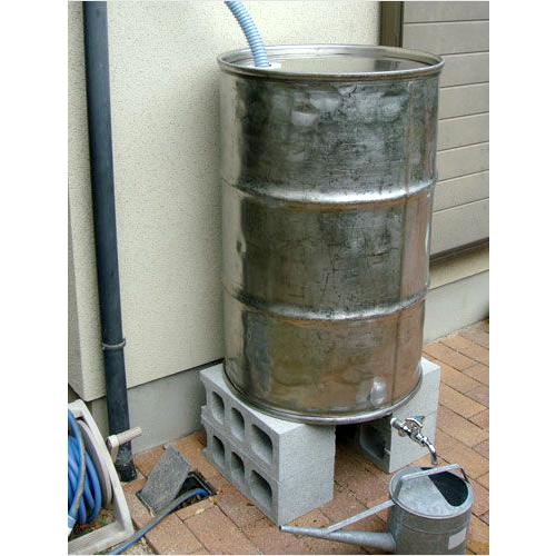 舞姫天水 ステンレス製雨水タンク215リットル【雨水ドラム トイ丸角
