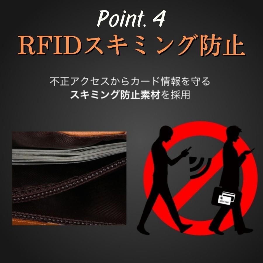 長財布 メンズ 本革 大容量 使いやすい 薄い 財布 さいふ かっこいい おすすめ レザー スキミング防止｜enjoy-shopping｜13